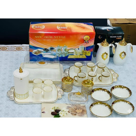 Ensemble vaisselle de 30 pièces blanches - Service de Table