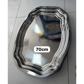 Plat inox ovale 70cm