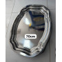 Plat inox ovale 70cm