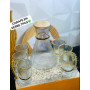 Ensemble Carafe En Verre 7Pcs Raffiné, luxe