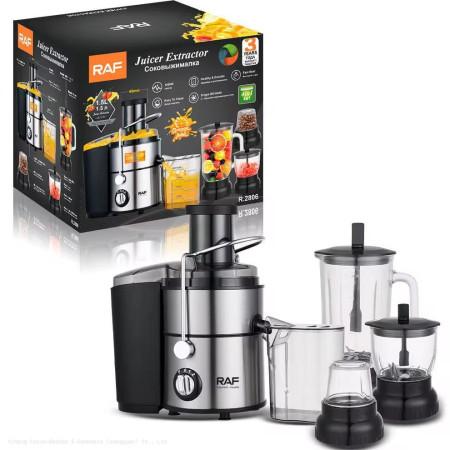 Machine 4 in 1 électrique: extracteur de jus, mixeur, blender et grinder