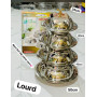 Ensemble 4 bols de table avec couvercle lourd