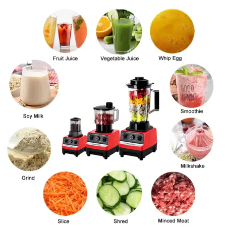 Mixeur Robot Mixer jus de fruit multifonctions 8 en 1