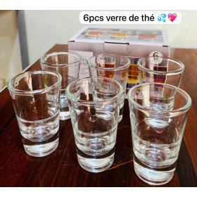 Verre à thé en verre transparent, petite tasse