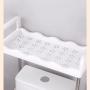 Etagère de Salle de Bain, Meuble de Rangement au-Dessus des Toilettes WC - blanc