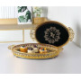 lot 2 Plateaux , assiettes décoratives luxe rond