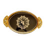 lot 2 Plateaux , assiettes décoratives luxe rond