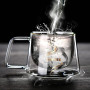 lot de 6 Tasse à Café en Verre Double Paroi 200ml