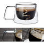 lot de 6 Tasse à Café en Verre Double Paroi 200ml