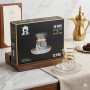 Ensemble 6 tasses et sous-tasses
