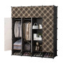 Armoire En Plastique 4 battants Avec Etagères Rangement De Chaussures