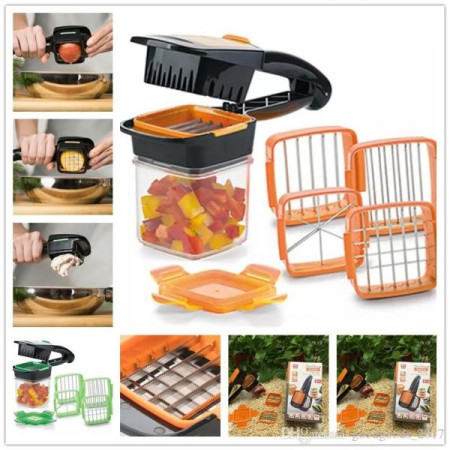 Partagez ce produit    Boutique Officielle Nicer Dicer Trancheuse Manuelles Multifonctions 5 en 1
