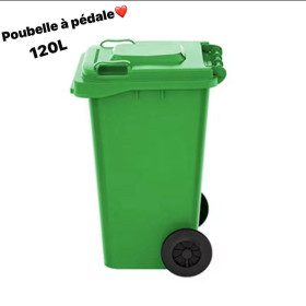 Poubelle à Pédale 120 Litres – Verte