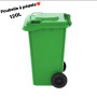 Poubelle à Pédale 120 Litres – Verte