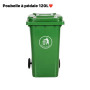 Poubelle à Pédale 120 Litres – Verte
