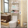 Etagère de Salle de Bain, Meuble de Rangement avec tiroirs au-Dessus des Toilettes - blanc