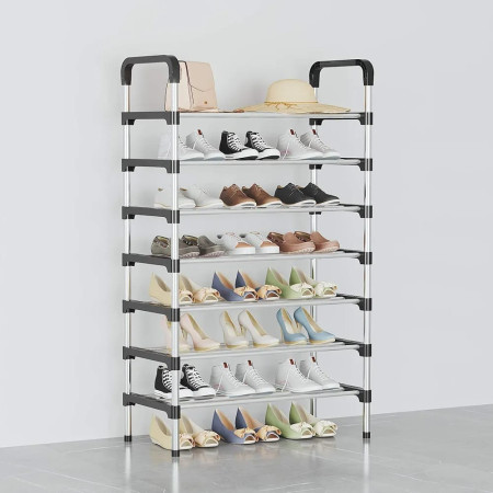 Étagère rangement chaussures - en acier inoxydable - 7 Niveau