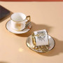 Ensemble de tasses et sous tasses à café en porcelaine de luxe 12pcs