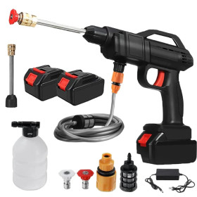 Pistolet Lavage Haute Pression Sans Fil Avec 2 Batteries 48v