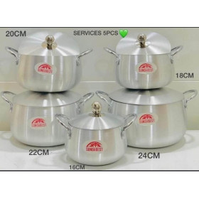 Ensemble Casserole Aluminium 5 Pièces