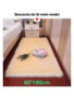 Tapis  fourrure à poils longs, tapis ultra doux- multicolore