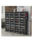 Rangement Chaussures 72 paires  avec portes- Noir