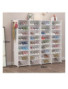 Rangement Chaussures 72 paires blanc avec portes