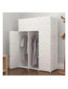 Armoire 3 Battants Plastique Blanc - Penderie