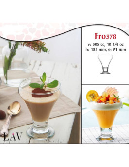 6 pièces de verre coupe de...