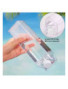 Bouteille d'eau carrée transparente créatif mignon en plastique 1000ml