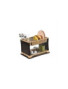 Égouttoir (Range) Pour Vaisselles en Plastique de 2 Compartiments - Marron beige