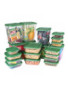 Ensemble de 17 conteneurs en plastique hermétiques pour aliments sans BPA,