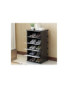Etagère à Chaussures Modulable  5 Cubes - Noir et Blanc