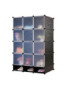 Armoire 3 Battants en plastique avec range-chaussure
