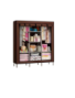 Armoire Penderie 3 Battants en Tissu- 130 x 45 x 175 cm