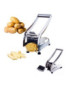 Coupe pommes de terre en acier inoxydable avec 3 inserts