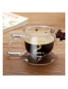lot de 6 tasses a café en verre isolée doubles paroi transparente