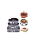 Lot de 3 Moules à Gâteau 24 / 26 / 28 cm - Noir