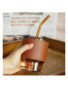 Tasse de paille en verre de 400 ml avec couverture d'isolation thermique Portable café lait thé jus