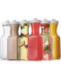 Lot 6 bouteilles de jus transparente en plastique