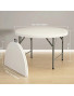 Table Ronde Pliante - Table Pliante adaptée au Camping, à la Plage, aux fêtes