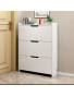 Organisateur de Chaussures en Bois blanche avec 3 tiroirs 120CM X 80CM X 17CM