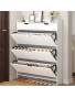 Armoire de rangement à chaussures à 3 tiroirs en bois blanche
