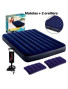 Matelas Gonflable 2 Place + Pompe + 2 Oreillettes - Souple