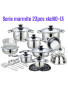Ensemble de casseroles en acier inoxydable avec fond encapsulé pour la cuisine à domicile