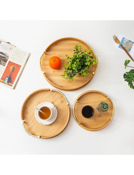 ensemble plateau en bois 3 pcs