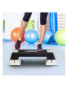Step Planche de Fitness avec Hauteur Réglable sur 3 Niveaux pour Exercice Aérobic