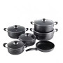Ensemble Marmites en Aluminium  6 PCS
