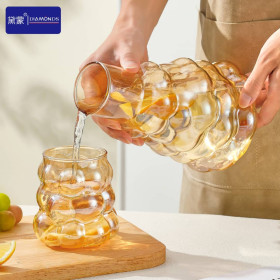 Ensemble bouteille et verre en Bubble
